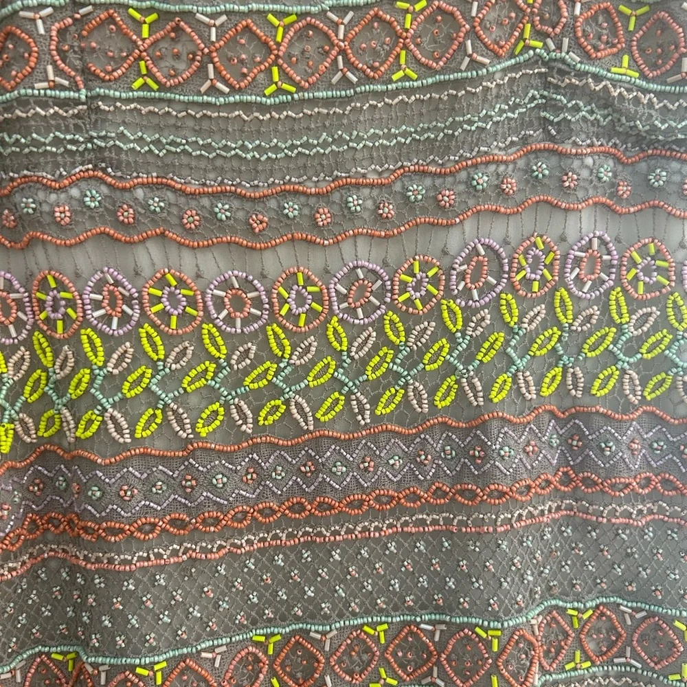 Alice + Olivia Amina All Over Embroidery Sweetheart Neck Dress - Brand New sz 10 - Picture 3 of 12